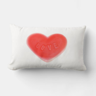 Sweet Heart text throw pillow lumbar
