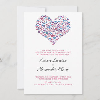 Sweet-Heart Wedding Invitation