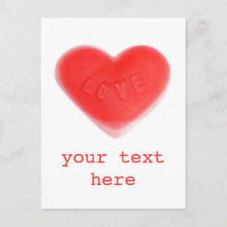 Sweet Heart 'Your Text' postcard