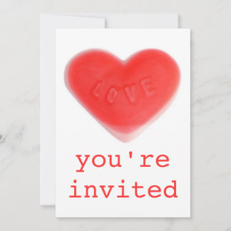 Sweet Heart 'You're Invited' invitation