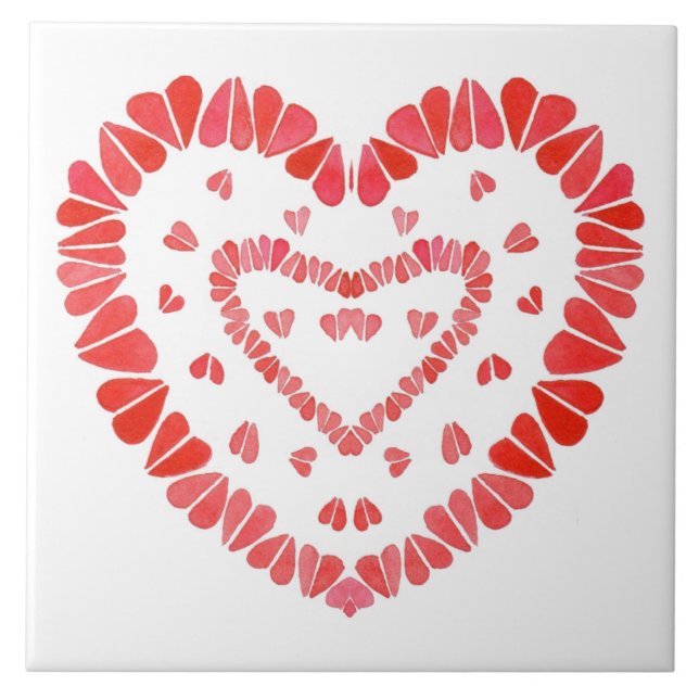 SWEET HEARTS 6"X6" Ceramic Tile (Front)