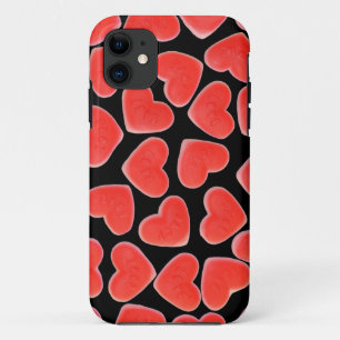 Sweet Hearts Black iPhone case