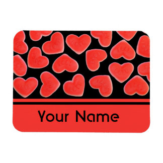 Sweet Hearts Black 'name' premium magnet