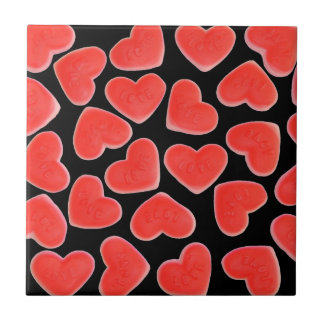 Sweet Hearts Black tile