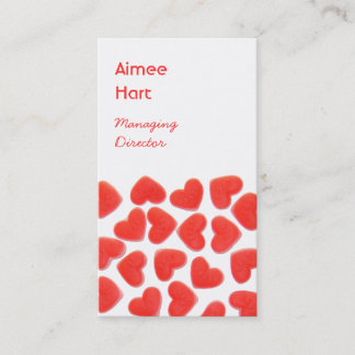 Sweet Hearts business card portrait
