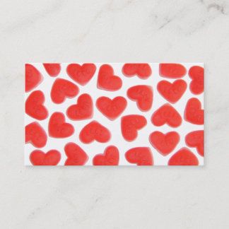 Sweet Hearts business card red