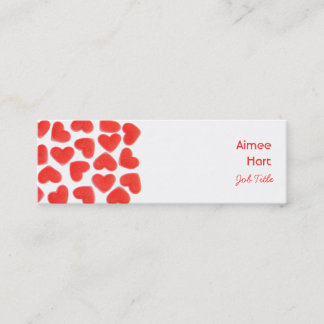 Sweet Hearts business card side skinny