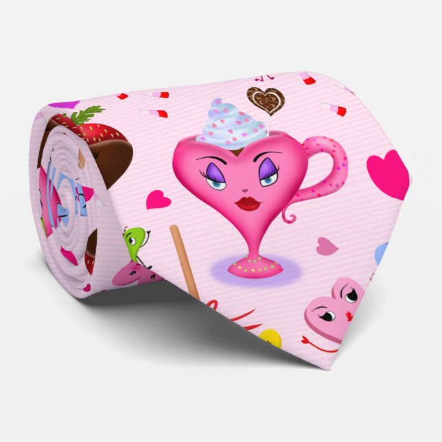 Sweet Hearts Celebrating Everywhere  Tie (Rolled)