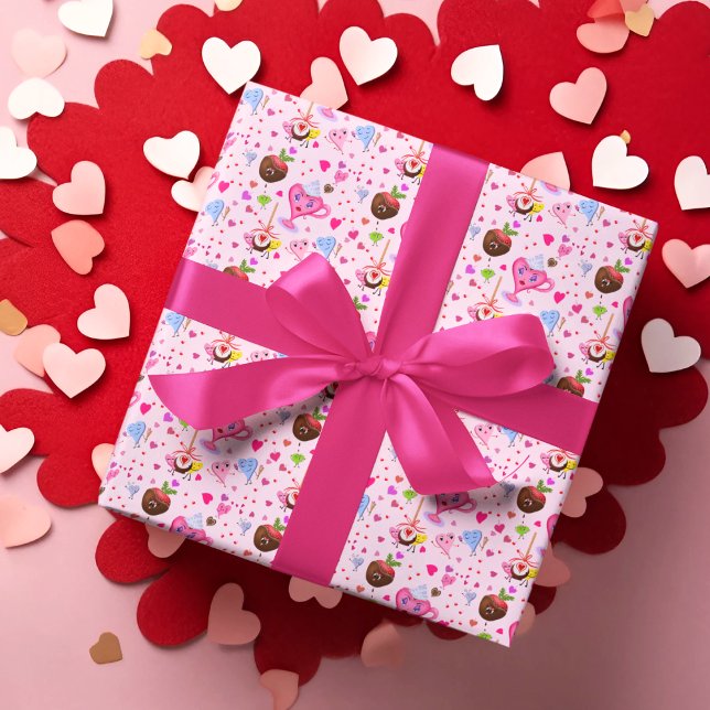 Sweet Hearts Celebrating Everywhere Wrapping Paper (Creator Uploaded)