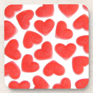 Sweet Hearts cork coaster set