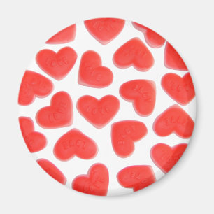 Sweet Hearts fridge magnet round