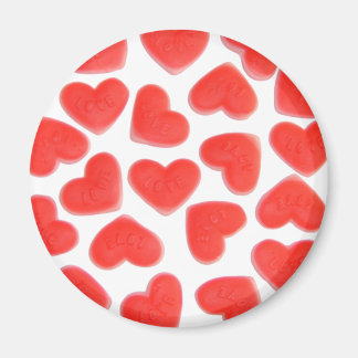Sweet Hearts fridge magnet round