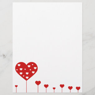 Sweet Hearts - Letterhead Stationery