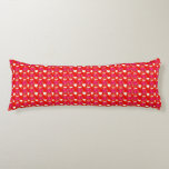 Sweet Hearts Pattern Body Cushion<br><div class="desc">A long body pillow featuring a sweet pink and red heart pattern, perfect for adding a romantic and cozy touch to your bedroom decor.</div>