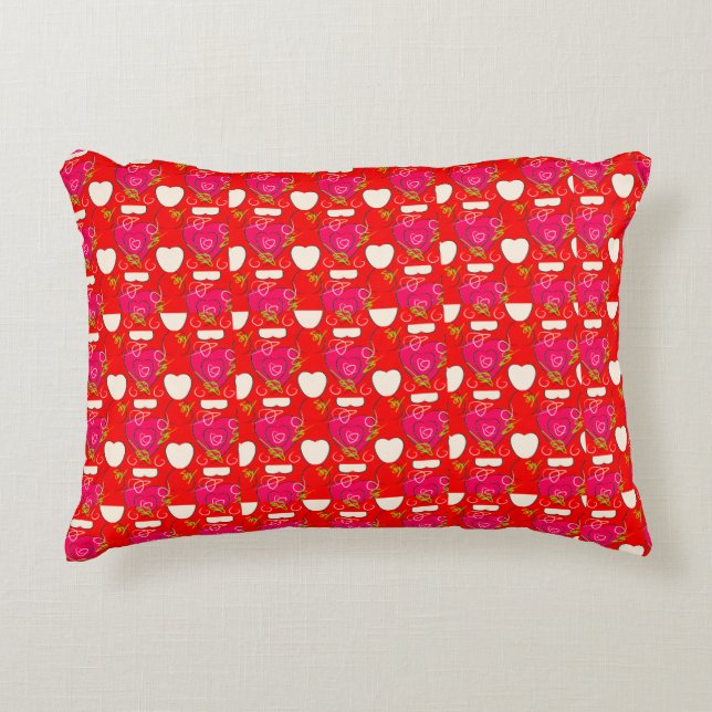 Sweet Hearts Pattern Decorative Cushion (Front)