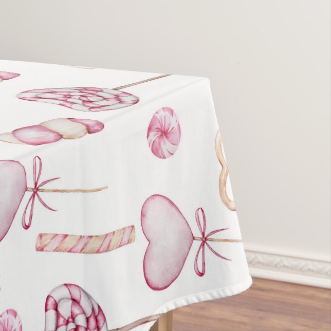 Sweet Hearts Pattern Tablecloth (In Situ)