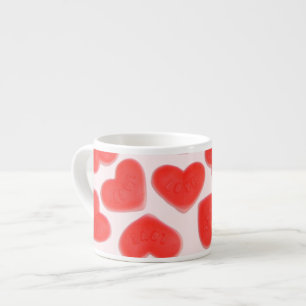 Sweet Hearts Pink espresso mug