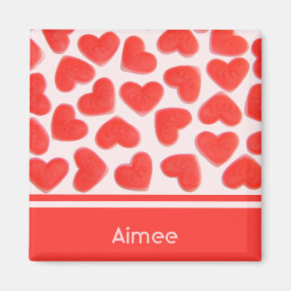 Sweet Hearts Pink 'Name' fridge magnet
