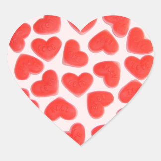 Sweet Hearts pink sticker heart