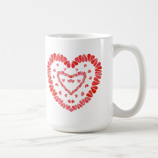 SWEET HEARTS Tall White Mug (Right)