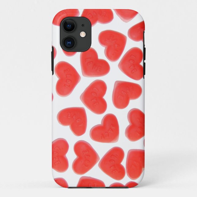 Sweet Hearts White iPhone case (Back)