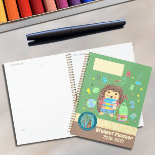 Sweet hedgehog elementary school planner 2018-2019