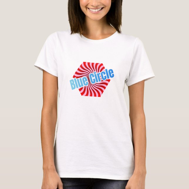 Sweet Hexagonal Candy with Wavy Pattern T-Shirt (Front)