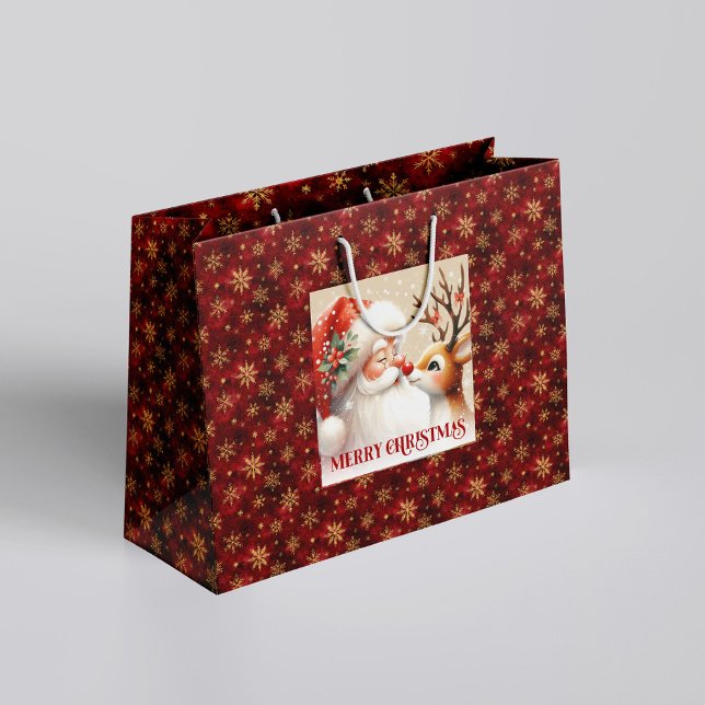 Sweet Holiday Santa Claus Red Nose Rudolph Bag (Sweet Holiday Santa Claus Red Nose Rudolph Bag)