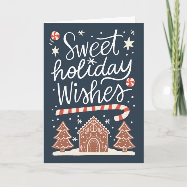 Sweet holiday wishes card (Front)