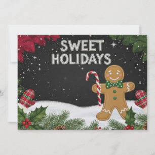 Sweet Holidays Christmas holiday greetings card