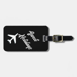 Sweet Holidays Luggage Tag Simple Trendy Chic