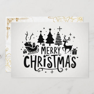 Sweet Holly Berry Vintage Non-Photo Christmas Holiday Card