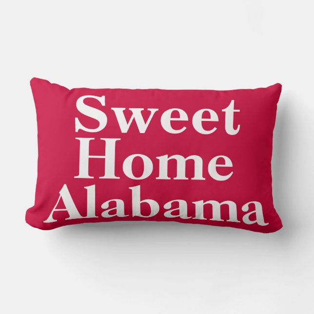 Sweet Home Alabama Throw Pillow (Front)