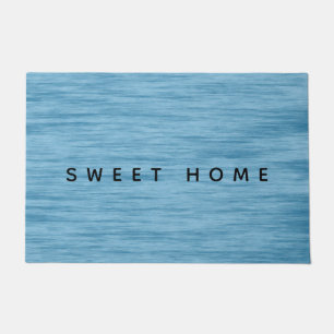 Sweet Home Blue Doormat doormat