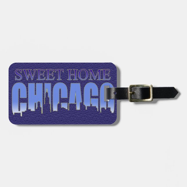 Sweet Home Chicago Baggage Tag (Front Horizontal)