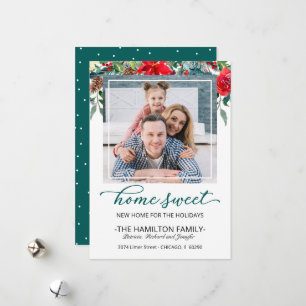 Sweet Home Christmas Moving Announcement Photo
