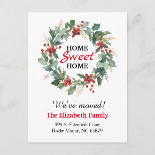 Sweet Home New Address Moving Announcement Postcard