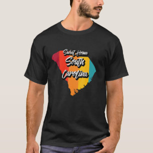 Sweet Home South Carolina Retro 70s Us State Art T-Shirt