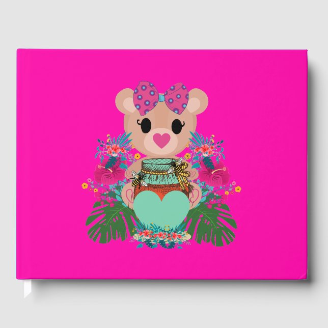 Sweet Honey Bear Guest Book (Front)