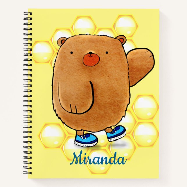 Sweet Honey Bear Notebook (Front)