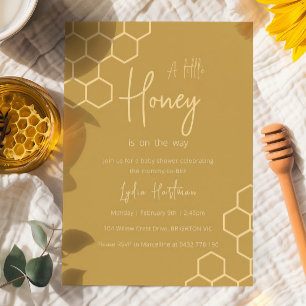 Sweet Honey Bee Baby Shower Invitation