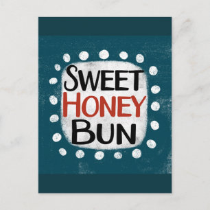 Sweet Honey Bun Postcard