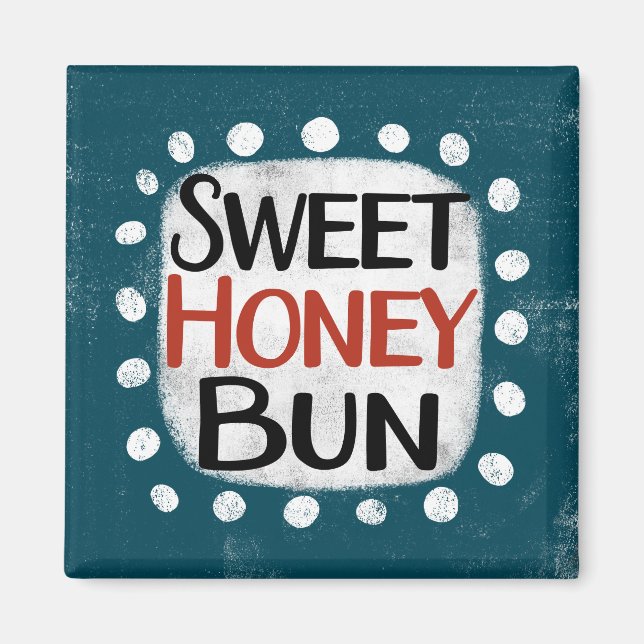 Sweet Honey Bun Refrigerator Magnet (Front)