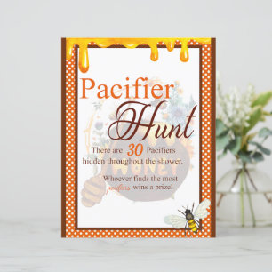 Sweet Honeybee Baby Shower Pacifier Hunt Game