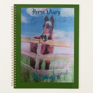 sweet horse diary planner