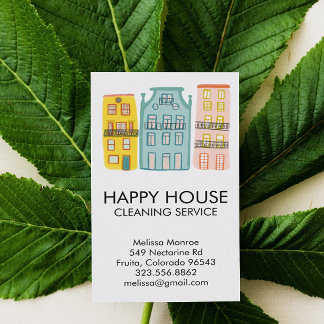 Sweet House Cleaning Home Services Janitorial Maid Business Card