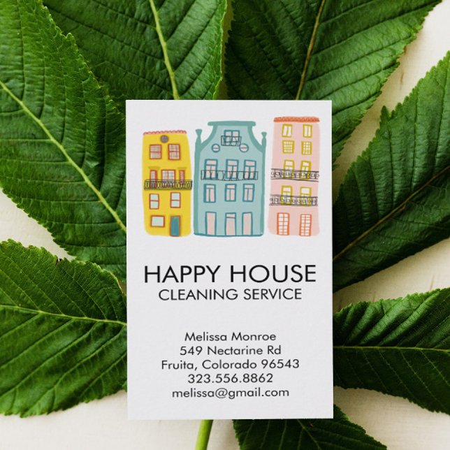 Sweet House Cleaning Home Services Janitorial Maid Business Card (Creator Uploaded)