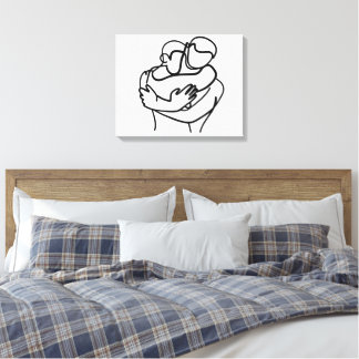 Sweet Hug Embrace  Canvas Print