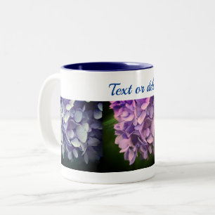 Sweet Hydrangea Flower Personalized Two-Tone Coffee Mug