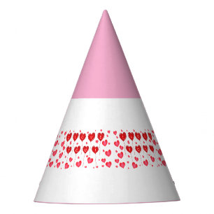 Sweet I Love You Pink Hearts-Cap Party Décor Hat